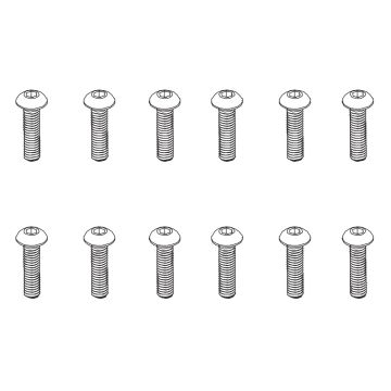 PD Racing B head hex screw HM3*18 12pcs