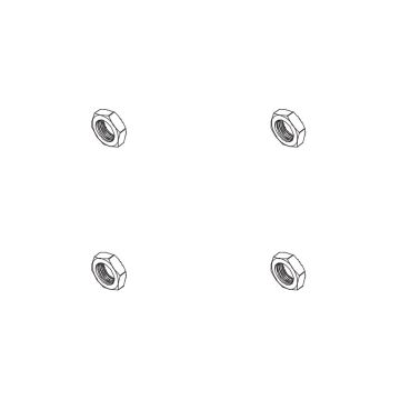 PD Racing 17mm Wheel Nut 4pcs