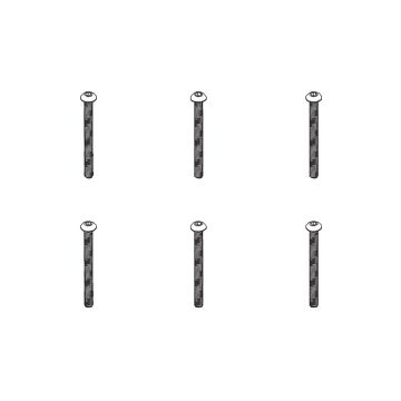 PD Racing B head hex screw HM4*45 6pcs