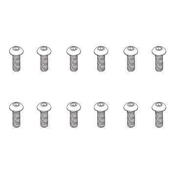 PD Racing B head hex screw HM3*12 12pcs