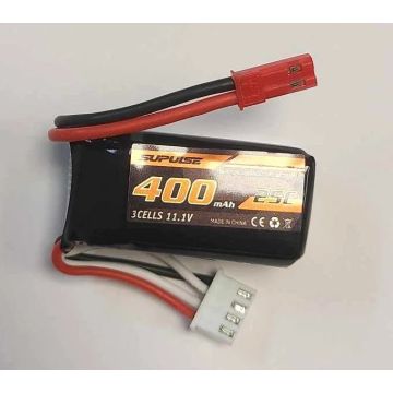 Volantex 768-2 P-51D Mustang Brushless 3S 11.1v 400mAh LiPo Battery w/JST Plug