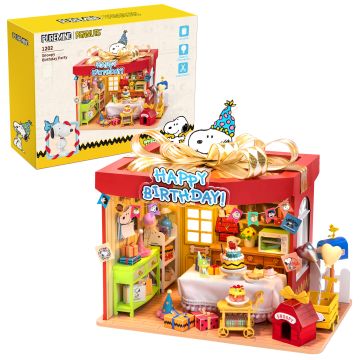 Puremind Peanuts™ Snoopy Birthday Party Wooden Model Kit
