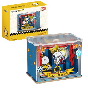 Puremind Peanuts™ Snoopy & Charlie Brown Circus Talent Show Wooden Model Kit
