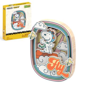 Puremind Peanuts™ Snoopy's Pilot Dreams Wooden Magnet Wooden Model Kit