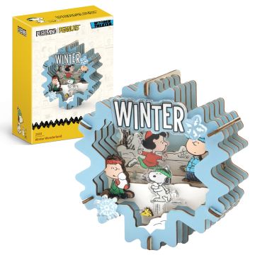 Puremind Peanuts™ Snoopy & Friends Winter Wonderland Wooden Model Kit