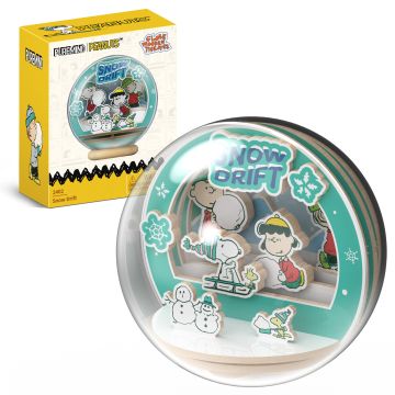 Puremind Peanuts™ Snoopy & Friends Snow Drift Wooden Model Kit