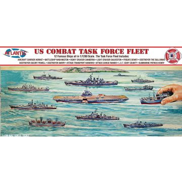 Atlantis Models 1:1200 US Navy Task Force Gift Set 12 Ships Plastic Model Kit