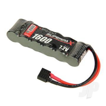Radient NiMH Battery 7.2V 1600mAh 2/3A SBS-Flat Pack Deans HCT T-Style Connector Plug