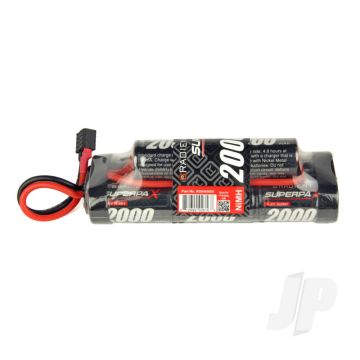 Radient NiMH Battery 9.6V 2000mAh SC 6-2 Hump Pack Deans HCT T-Style Connector Plug