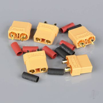 Radient XT90 Female including Heat Shrink (Battery End) (5 pcs) 