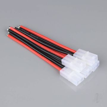 Radient Pigtail Connector, Tamiya Female, 14AWG, 100mm (Battery End) (5 pcs) 