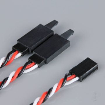 Radient Futaba HD Twisted Y Lead with Clip 150mm 