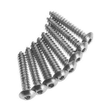 Great Planes #4 x 1" Button Head Sheet Metal Screws (8) RC Plane Hardware