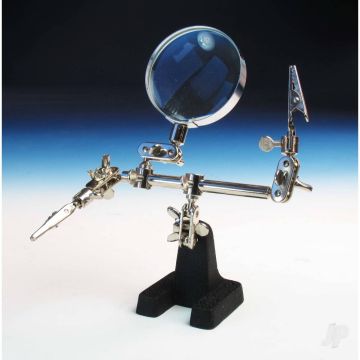 Modelcraft Helping Hand With Glass Magnifier (PCL2228)