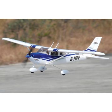Top Gun Park Flite Cessna 182 RTF Trainer Blue with 2.4GHz Mode 2 Radio
