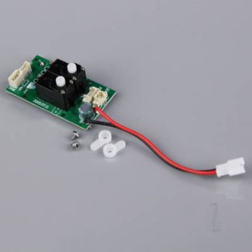 Top RC Receiver with Gyro and Surface Mounted Servos (Xcub)