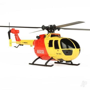 Twister BO-105 Scale 250 Flybarless RC Helicopter w/Gyro & Alt Hold (Yel/Red)