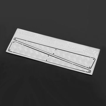 RC4WD Metal Side Diamond (A) Plates For RC4WD Cruiser Body (Silver)