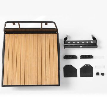 RC4WD Wood Flatbed W/Mudflaps For Mojave II Four Door Body Set