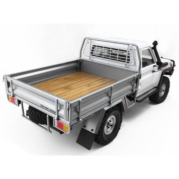 RC4WD Kober Rear Bed W/Tyre Holder & Mud Flaps For RC4WD TF2 LWB Toyota LC70 (Silver)