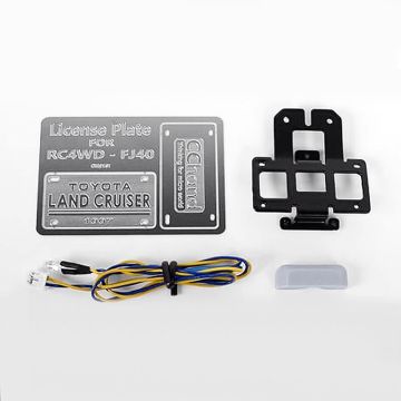 RC4WD Rear License Plate System For RC4WD G2 Cruiser (W/Led)