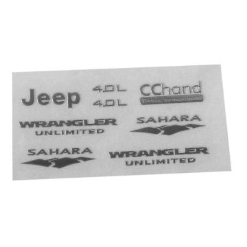 RC4WD Emblem Set For 1/18 Gelande II RTR W/Black Rock Body