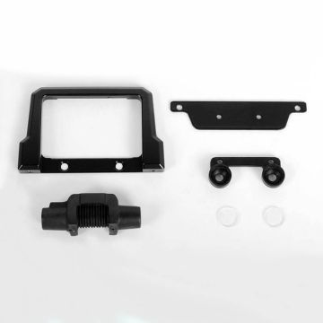 RC4WD Metal Bumper W/Plastic Winch & Light For 1/18 Gelande II D90