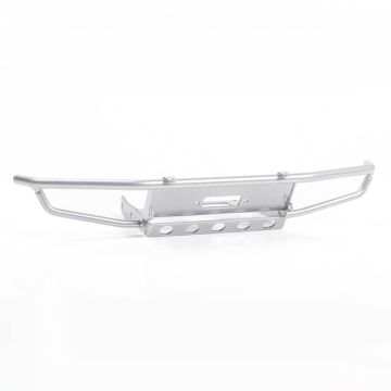 RC4WD Guardian Steel Front Winch Bumper W/Ipf Lights For Axial 1/10 SCX10 II UMG10 (Silver)