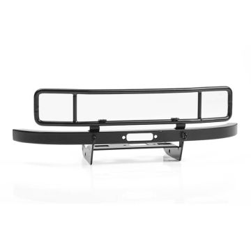RC4WD Ranch Steel Front Winch Bumper W/ Lights For Axial 1/10 SCX10 II UMG10 (Black)