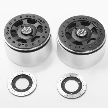RC4WD Tnk 2.2" Beadlock Wheels W/ Brake Discs (2x)