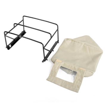 RC4WD Steel Tube Bed Cage W/ Soft Top For Gelande II 2015 Land Rover Defender D90 (Pick-Up) (Tan)