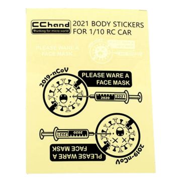 RC4WD Covid Decal Sheet For MST 4WD Off-Road Car Kit W/ J4 Jimny Body