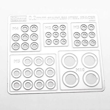 RC4WD Stainless Steel 0.2mm Spacers Assortment