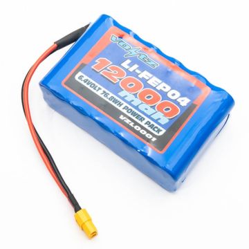 Voltz 6.4v 12Ah Battery w/XT60 - Fishing People Baiting 2500 Bait Boat V1/V2