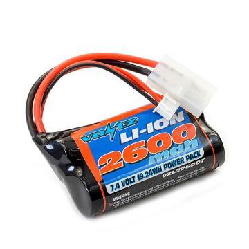 Voltz LiIon 7.4V 2600MAH Battery w/Tamiya Connector - Heng Long Tug Boat