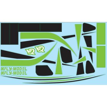 Xfly Glastar Decal Sheet V2 Green