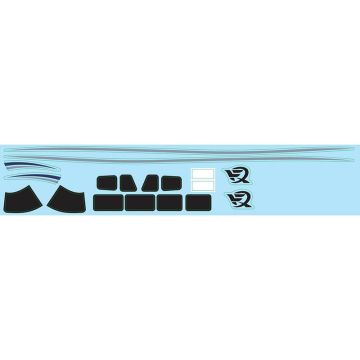 Xfly 850mm P68 Decal Sheet - Red