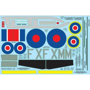 Xfly Spitfire Decal Sheet - Spirit Of Kent