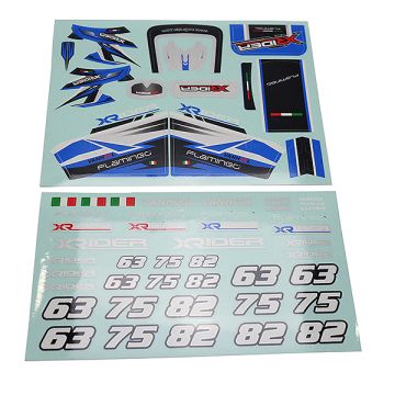 X-Rider Flamingo Sticker Blue