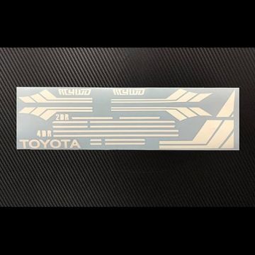 RC4WD Clean Stripes For Mojave II 2/4 Door Decal Sheet (Whit