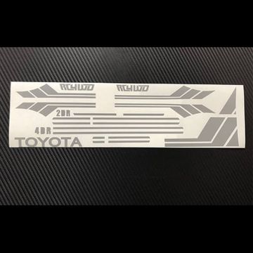 RC4WD Clean Stripes For Mojave II 2/4 Door Decal Sheet (Grey