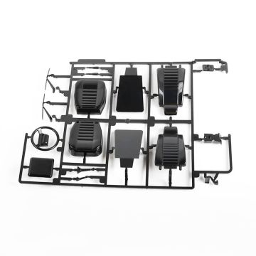 RC4WD 2015 Land Rover Defender D90 Front Seats & Dashboard Details