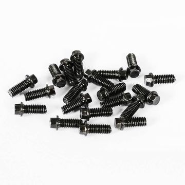 RC4WD Miniature Scale Hex Bolts (M2.5 X 6mm) (Black)