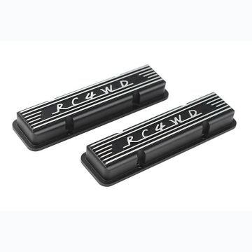 RC4WD Aluminium Valve Covers For Scale V8 Engine (Black)