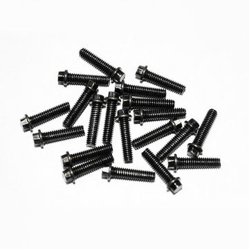 RC4WD Miniature Scale Hex Bolts (M2.5 X10mm) (Black)