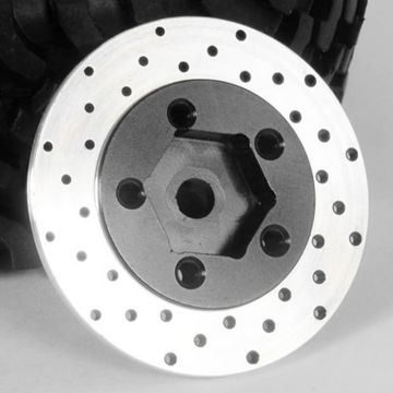 RC4WD 1.9 5 Lug Steel Wheel Hex Hub With Brake Rotor