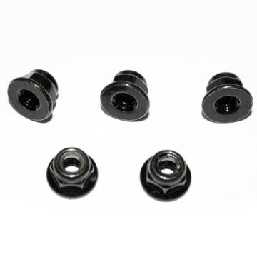 RC4WD M4 Flanged Lock Nut (Black)