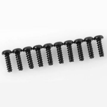RC4WD Button Head Self Tapping Screws M2.5 X 8mm (Black)