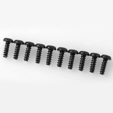 RC4WD Button Head Self Tapping Screws M3 X 8mm (Black)