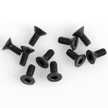 RC4WD Steel Flat Head Socket Cap Screw M2 X 5mm (Black)